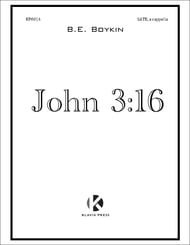 John 3:16 SATB choral sheet music cover Thumbnail